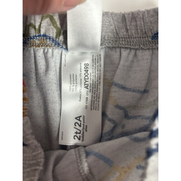 Carter’s 2T Boys Pajama Lot Dump Trucks / Dinosaur 3 Pieces - Picture 4 of 9